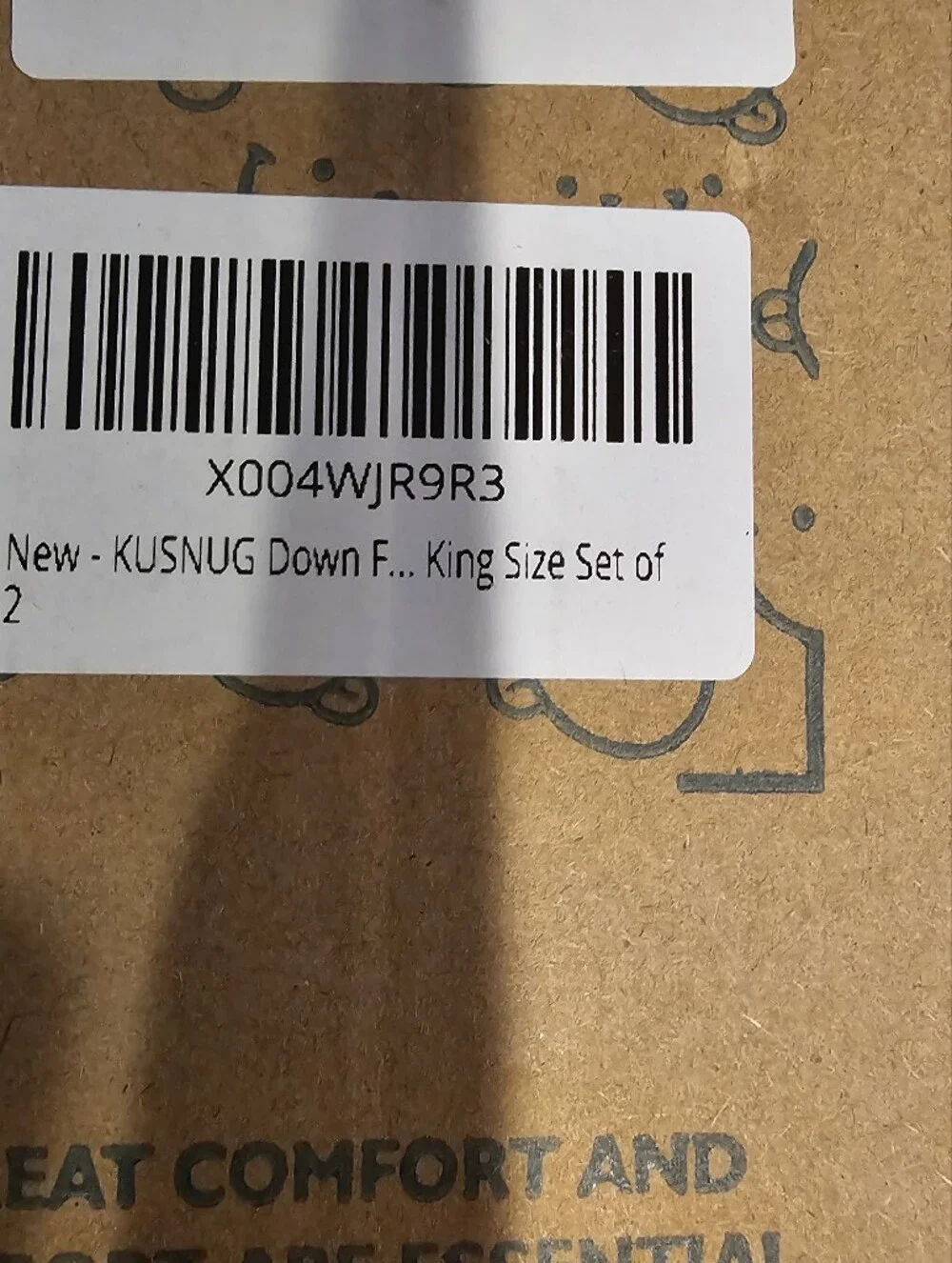 NIB Set of 2! Pinch-Pleat Down Hybrid Pillows KING  Size